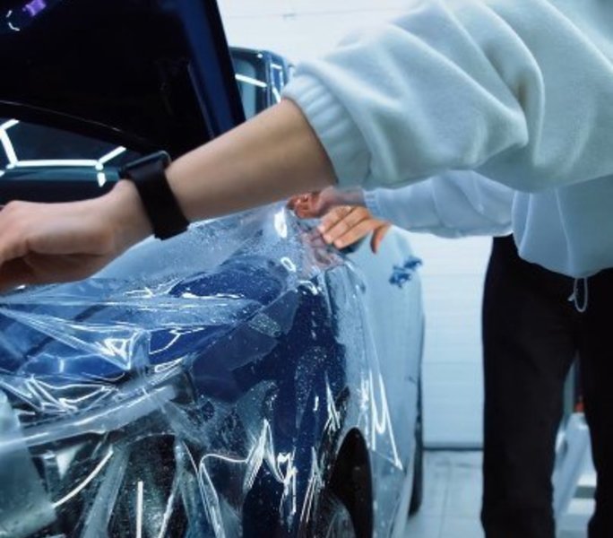 Процесс оклейки Audi Q3 плёнкой KPPF #24 — Drive Detailing Уфа
